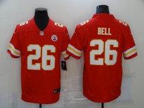 Men's Kansas City Chiefs #26 Bell Red Vapor Untouchable Limited Jersey