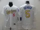 MLB Los Angeles Dodgers #5 Seager 2020 White Gold Flexbase Jersey