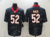 Men's Chicago Bears #52 Khalil Mack 2020 Black Camo Limited Jersey