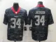 Men's Las Vegas Raiders #34 Jackson 2020 Black Camo Limited Jersey