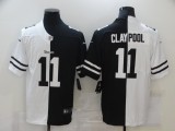 Men's Pittsburgh Steelers #11 Claypool Black/White Split 2020 Vapor Untouchable Limited Jersey