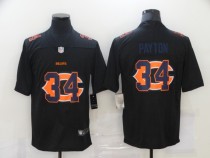Men's Chicago Bears #34 Walter Payton Black Shadow Logo Limited Jersey