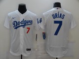 MLB Los Angeles Dodgers #7 Julio Urias White Flexbase Elite Jersey
