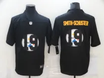 Men's Pittsburgh Steelers #19 JuJu Smith-Schuster Black Shadow Logo Limited Jersey
