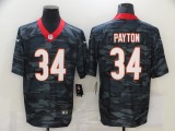 Men's Chicago Bears #34 Walter Payton 2020 Black Salute To Service Limited Jersey