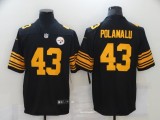 NFL Pittsburgh Steelers #43 Polamalu Black Color Rush Limited Jersey