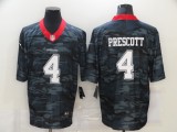 Men's Dallas Cowboys #4 Prescott 2020 Black Salute To Service Limited Jersey