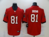 Men's Tampa Bay Buccaneers #81 Brown Red Vapor Untouchable Limited Jersey