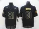 Men's Tampa Bay Buccaneers #81 Brown 2020 Black Salute To Service Limited Jersey