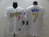 MLB Los Angeles Dodgers #7 Julio Urias 2020 White Gold Flexbase Jersey
