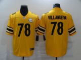 Men's Pittsburgh Steelers #78 Villanueva Gold Inverted Legend NFL Jersey