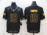 Men's Dallas Cowboys #19 Amari Cooper 2020 Black/Gold Salute To Service Limited Jersey