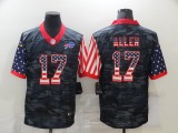 Men's Buffalo Bills #17 Josh Allen 2020 Camo USA Flag Limited Jersey