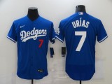 MLB Los Angeles Dodgers #7 Julio Urias Blue Flexbase Elite Jersey
