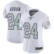 Women Oakland Raiders #24 Johnathan Abram White Color Rush Limited Jersey