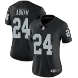 Women Oakland Raiders #24 Johnathan Abram Black Vapor Untouchable Limited Jersey