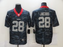 Men's Las Vegas Raiders #28 Josh Jacobs 2020 Black Camo Limited Jersey