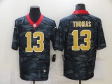 Men's New Orleans Saints #13 Michael Thomas 2020 Black Camo Limited Jersey