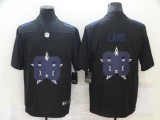 Men's Dallas Cowboys #88 CeeDee Lamb Black Shadow Logo Limited Jersey
