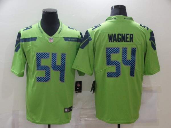 Men's Seattle Seahawks #54 Wagner Green Vapor Untouchable Limited Jersey