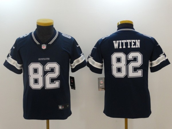 Youth Nike Dallas Cowboys #82 Witten Blue Vapor Untouchable Limited Jersey