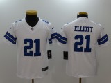 Youth Dallas Cowboys #21 Elliott White Vapor Untouchable Limited Jersey