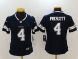 Women Dallas Cowboys #4 Prescott Blue Vapor Untouchable Limited Jersey