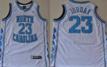 North Carolina Tar Heels Michael Jordan #23 White College Basketball Jersey