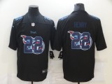 Men's Tennessee Titans #22 Derrick Henry Black Shadow Logo Limited Jersey