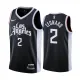 Men's San Antonio Spurs Black #12 Kawhi Leonard Black City Jersey