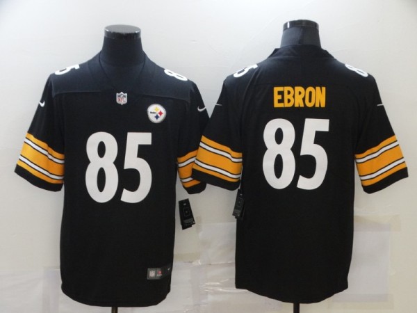 Men's Pittsburgh Steelers #85 Ebron Black Vapor Untouchable Limited Jersey