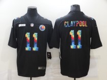 Men's Pittsburgh Steelers #11 Chase Claypool 2020 Black Crucial Catch Limited Jersey