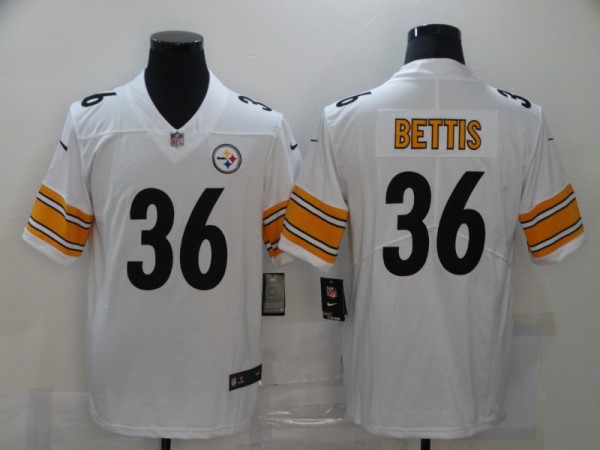 Men's Pittsburgh Steelers #36 Bettis white Vapor Untouchable Limited Jersey