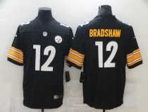 Mens's Pittsburgh Steelers #12 Bradshaw Black Vapor Untouchable Limited Jersey
