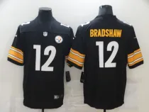 Mens's Pittsburgh Steelers #12 Bradshaw Black Vapor Untouchable Limited Jersey