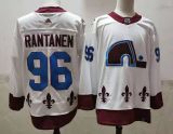 Men's Colorado Avalanche #96 Mikko Rantanen 2020-21 White Reverse Retro Stitched