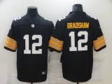 Mens's Pittsburgh Steelers #12 Bradshaw Black Vapor Untouchable Limited Jersey