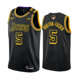 NBA Los Angeles Lakers #5 Talen Horton-Tucker Black 2020 Finals With KB Patch Jersey
