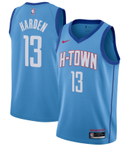 NBA Houston Rockets #13 James Harden Blue 2020/21City Edition Swingman Jersey