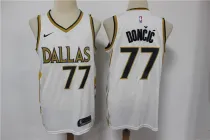 NBA Dallas Mavericks #77 Luka Doncic White City Edition New Uniform 2020-21 Jersey