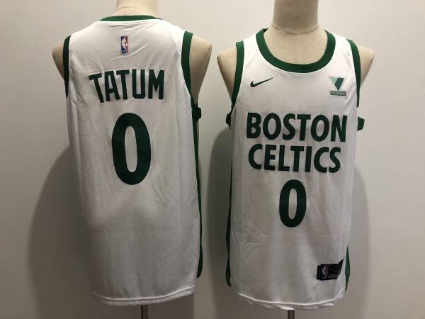 NBA Boston Celtics #0 Jayson Tatum White 2020-21 City Edition Swingman Jersey