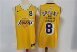 NBA Los Angeles Lakers #8 Yellow Commemorative Limited Edition Jersey