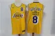 NBA Los Angeles Lakers #8 Yellow Commemorative Limited Edition Jersey