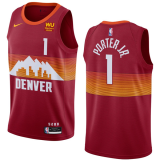 NBA Denver Nuggets #1 Michael Porter Jr. Red 2020-21 City Edition Jersey