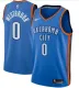 NBA Oklahoma City Thunder Blue #0 Russell Westbrook Icon Edition Jersey