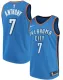 NBA Oklahoma City Thunder Blue #7 Carmelo Anthony Icon Edition Jersey