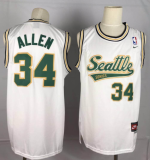 2015 NBA Seattle Supersonics #34 Allen White Jersey