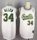 2015 NBA Seattle Supersonics #34 Allen White Jersey