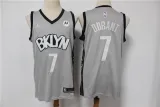 NBA Brooklyn Nets #7 Kevin Durant Light Grey Jersey