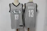 NBA Brooklyn Nets #13 James Harden Light Grey Jersey